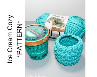 Ice Cream Cozy Pattern, Crochet Pattern ONLY, Cozy Pattern, Crochet Cozy Pattern, Crochet Pattern, Cup Cozy Pattern