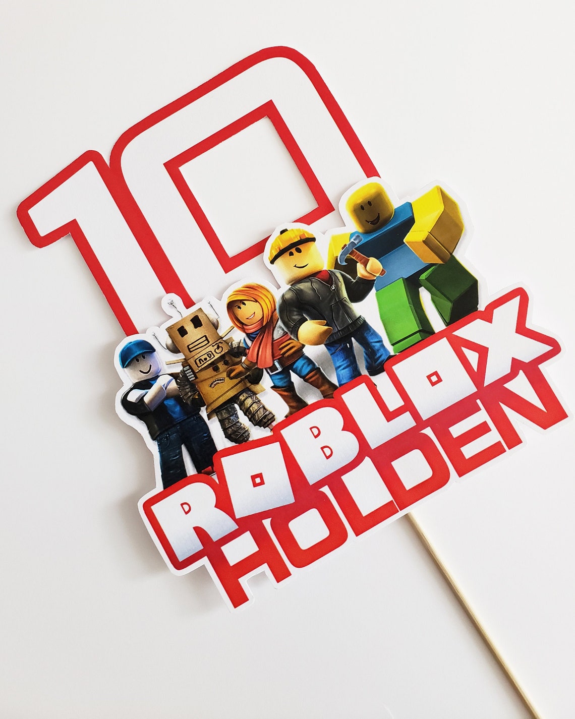 Roblox Birthday Cake Topper