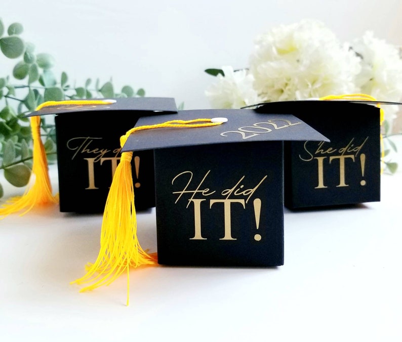 Graduation Gift Boxes With Tassel Graduation Party Gift Etsy