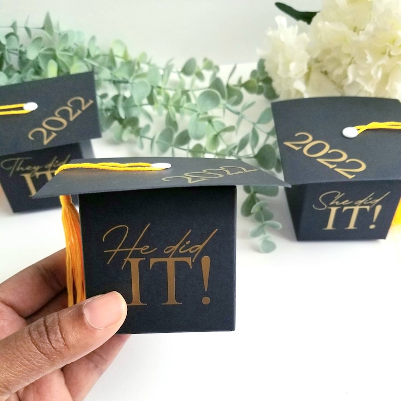 Graduation Gift Boxes With Tassel Graduation Party Gift Etsy