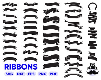 Download Free Ribbon Banner Etsy SVG Cut Files