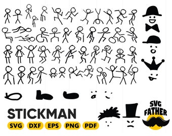 stickman art etsy