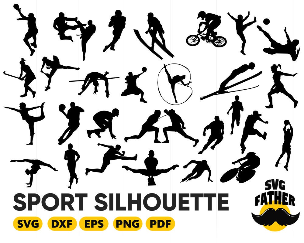 SPORT SVG sports clipart sport silhouette sport dxf svg Etsy