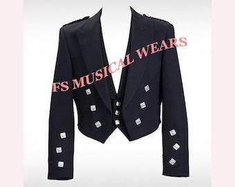 Chaqueta Prince Charlie Kilt con chaleco / chaleco - US Seller R Size