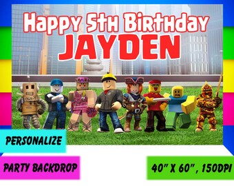 Background Roblox Birthday Backdrop