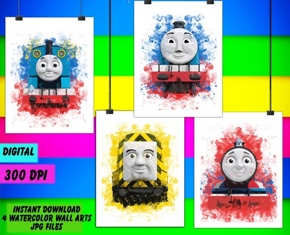 Thomas Train Wall Art Decor - Thomas Train Room Decor Thomas Train Wall Art Decor - Thomas Train Room Decor