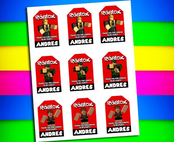 Roblox Thank You Tag Roblox Printable Favor Tags Roblox Tags Roblox Labels - how to check roblox transactions