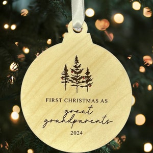 Primera Navidad como adorno de recuerdo de bisabuelos - Archivo SVG SOLAMENTE - No es un producto físico