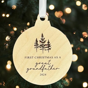 Primera Navidad como adorno de recuerdo del bisabuelo - SOLO archivo SVG - No es un producto físico
