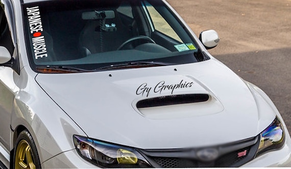 Side Windshield DOHC Decal banner graphic sticker truck car