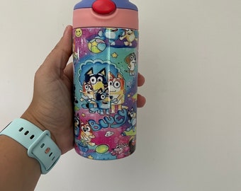 Bluey Spill-proof Flip-top Sippy, Personalized!