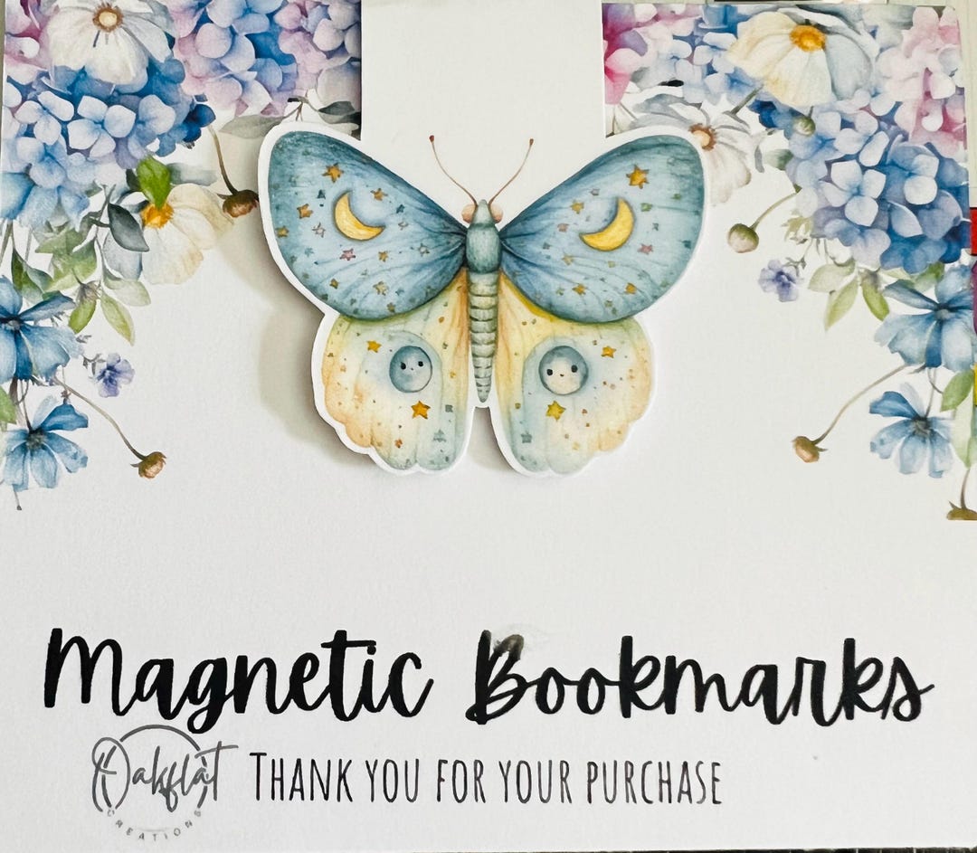 Butterfly - Magnetic Bookmark - Etsy