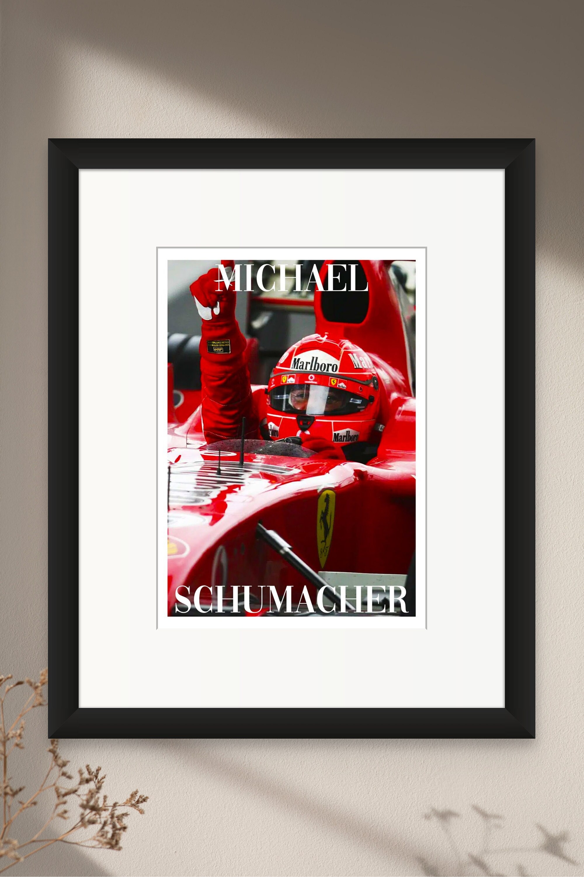 Michael Schumacher Poster Digital Download Wall Print Modern F1 Husband