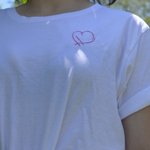 Mapa BTS de Soul Persona Corazón camiseta bordada