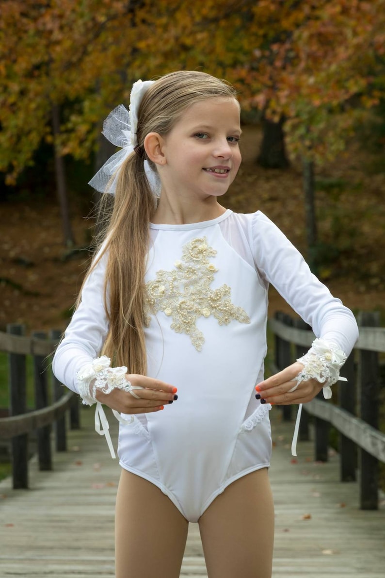 Little girl Wedding Bells dance leotard solo costume Etsy