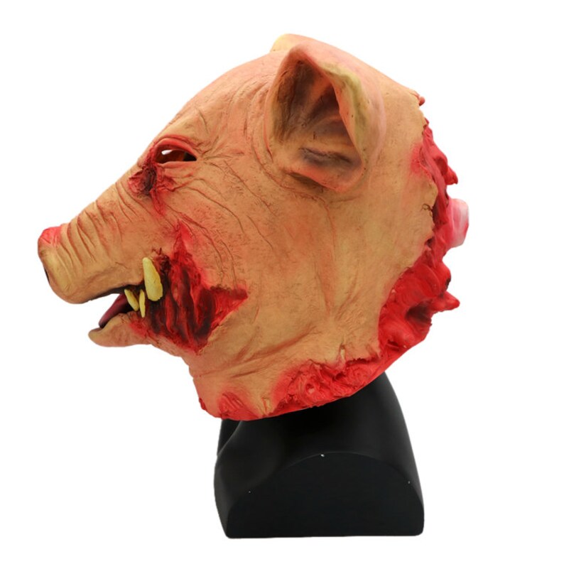 Horror Pig Overhead Animal Mask Latex Pig Mask Halloween