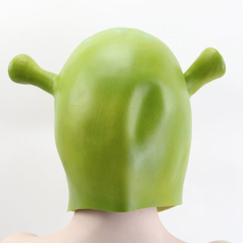 Green Shrek Latex Masks Movie Cosplay Prop Adult Animal Party Mask for Halloween Party Costume Fancy Dress Ball