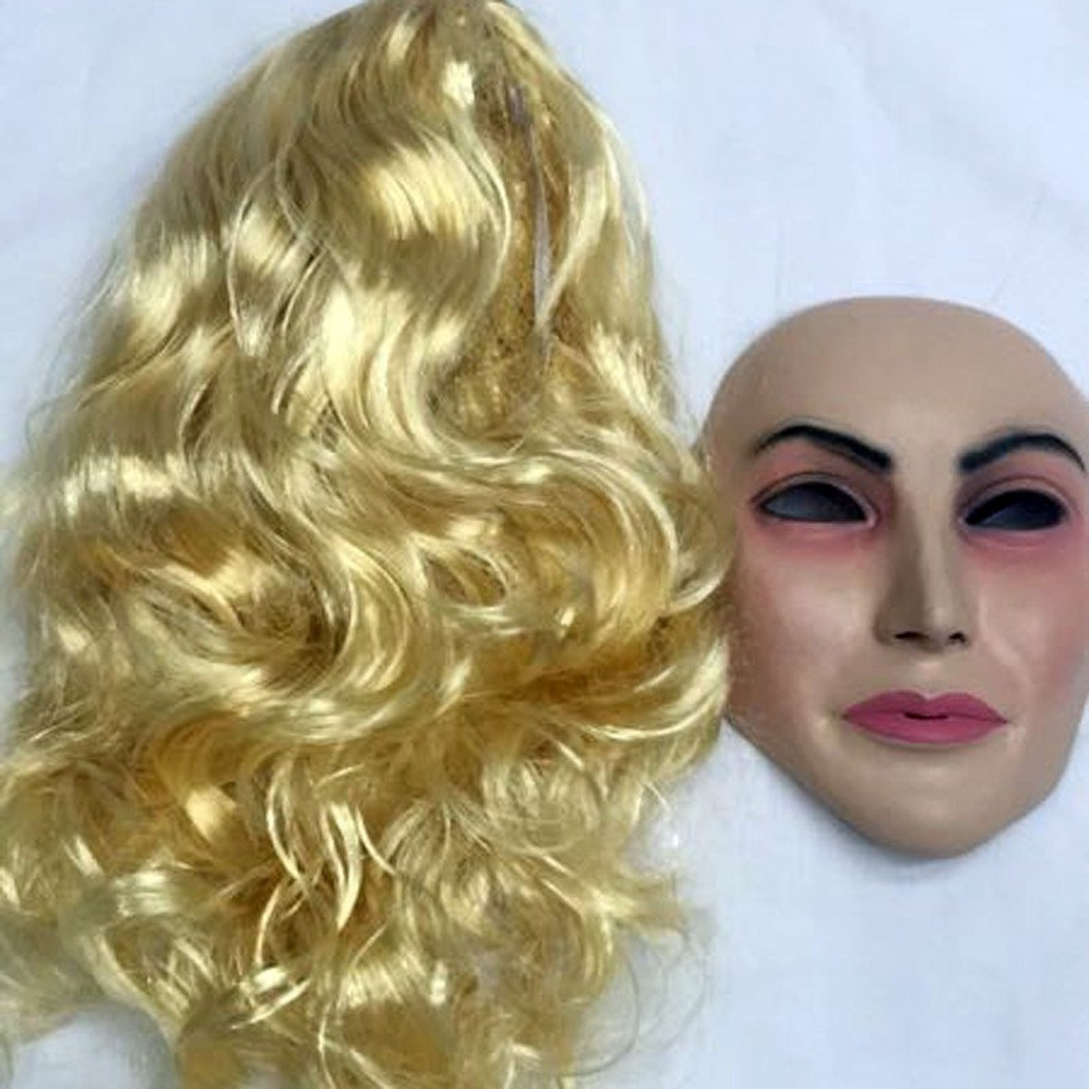 Realistic Female mask Disguise Self halloween latex realista Etsy