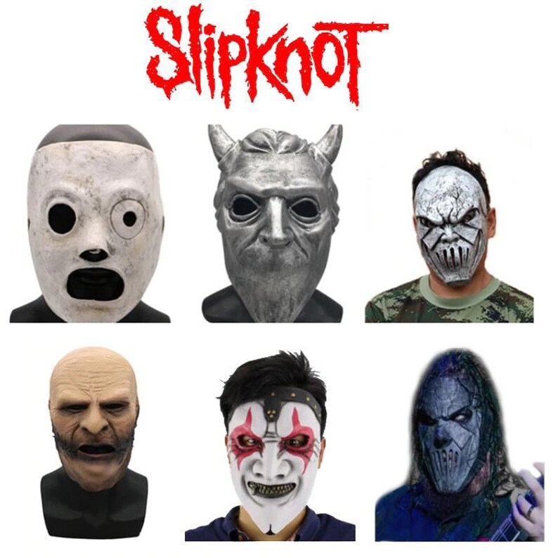 Slipknot Maske Corey Taylor Cosplay Live Tv Slipknot Dj Latex Etsy
