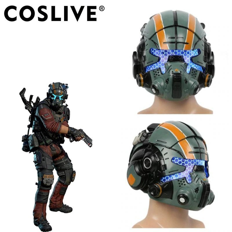 Xcoser Jack Cooper Titanfall 2 Helm Cosplay Maske Resin Glow Etsy