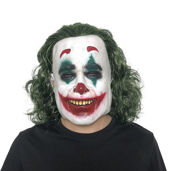 Halloween Horror Clown Mask for Women Men Scary Masquerade Costumes Props