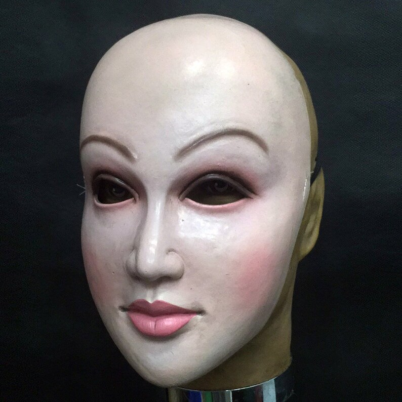 Realistic Female mask Disguise Self halloween latex realista Etsy