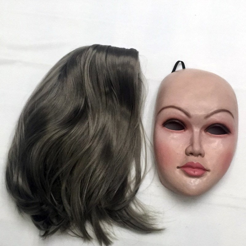 Female Halloween Mask
 Realistic Female mask Disguise Self halloween latex realista