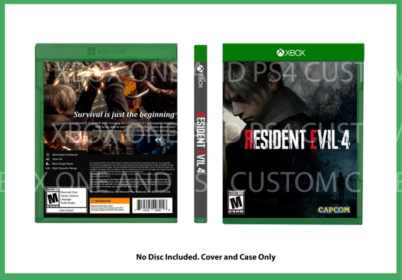 Custom Replacement Case Resident Evil 4 Remake NO DISC PS5 