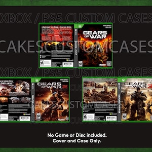 Custom Replacement Case Gears of War Series - NO DISC -Custom Cases