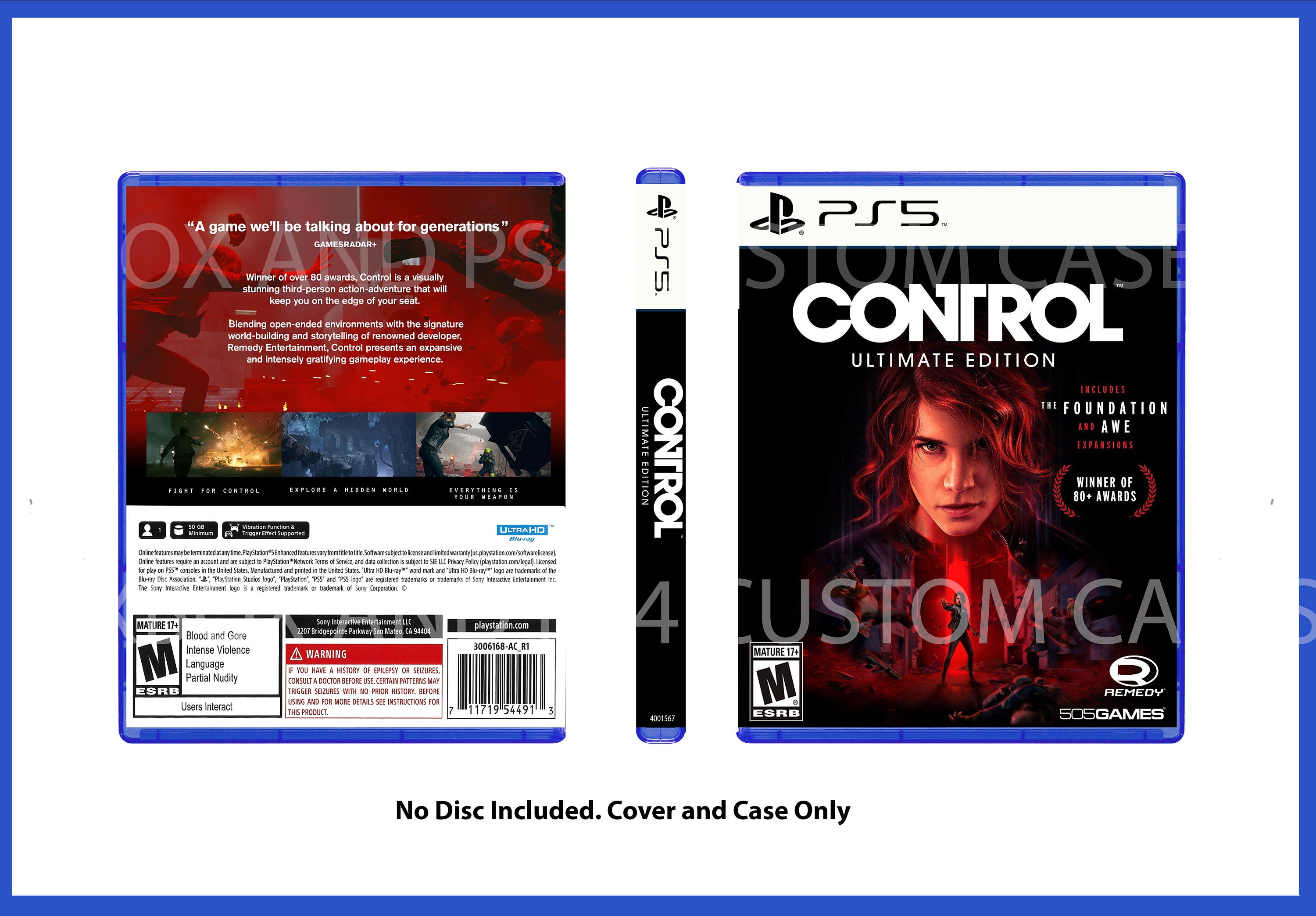 REPLACEMENT CASE ONLY) MADISON POSSESSED EDITION PS5 PLAYSTATION 5 (NO  GAME)