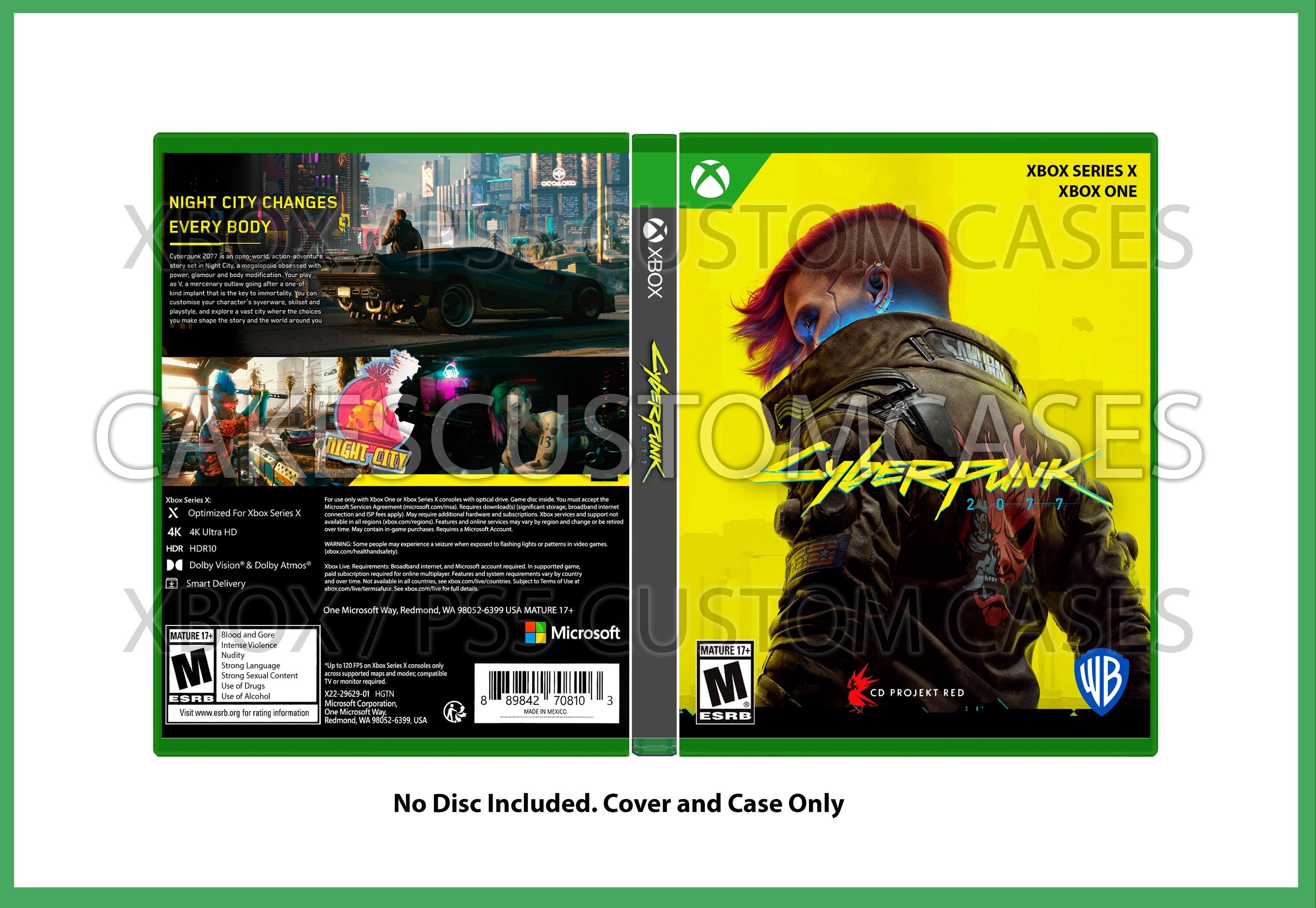 Custom Replacement Case Cyberpunk NO DISC XBOX Series X PS5 - Etsy