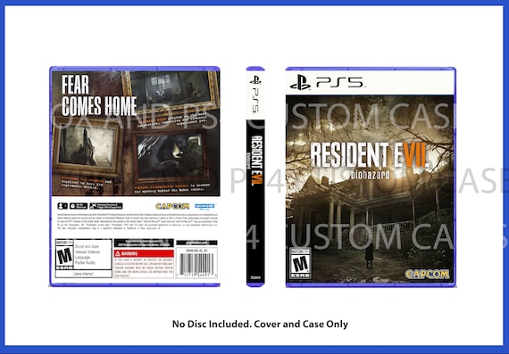 XBOX PS4 Resident Evil HD CUSTOM REPLACEMENT CASE NO DISC SEE DESCRIPTION