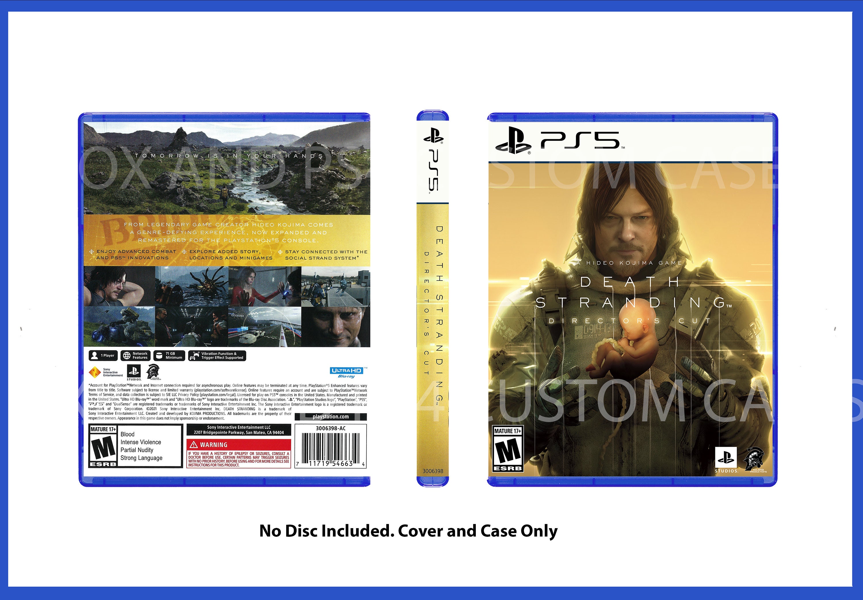 CUSTM CASE REPLACEMENT NO DISC Red Dead Redemption 2 PS5 SEE DESCRIPTION