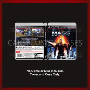 Coque de remplacement personnalisée Mass Effect 1 - NO DISC - PS3 Coque personnalisée