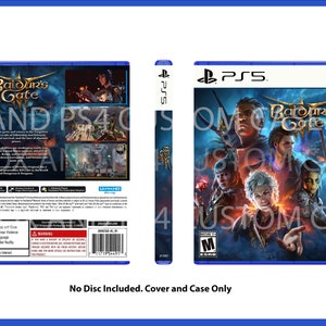 SONY PLAYSTATION 5 PS5 Custom Replacement Game Storage Case and Art, 100's  of Game Covers Available!!