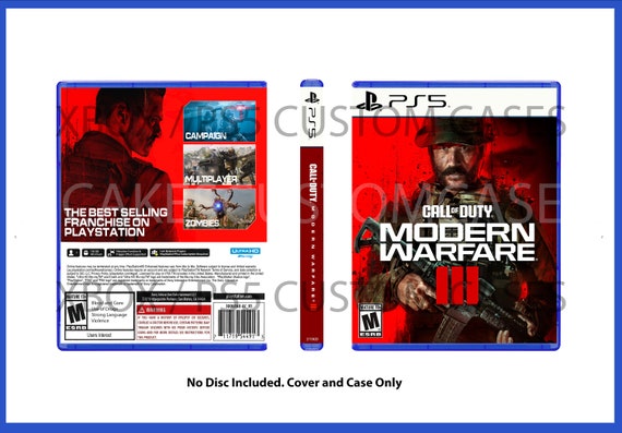 Duty PS5 Warfare Call No Etsy XBOX DISC III Custom X Replacement of 3 Modern - Case