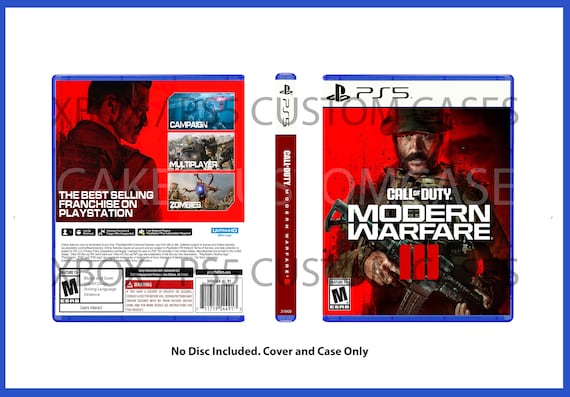 Duty PS5 Warfare Call No Etsy XBOX DISC III Custom X Replacement of 3 Modern - Case