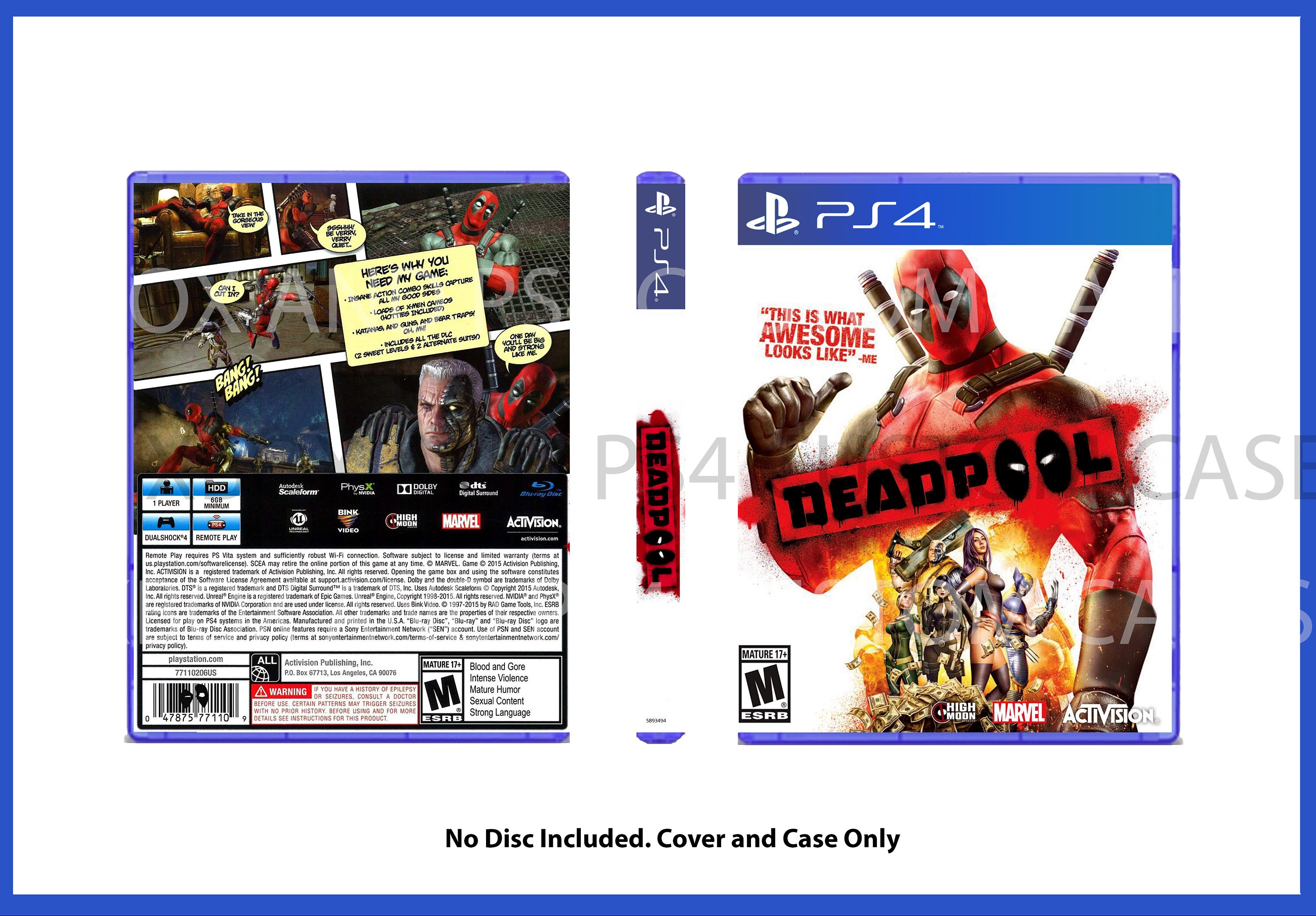 CUSTOM REPLACEMENT CASE NO DISC Bully: Scholarship Edition PS4 SEE  DESCRIPTION