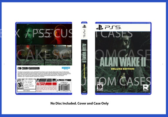 Custom Replacement Case Alan Wake II 2 NO DISC PS5