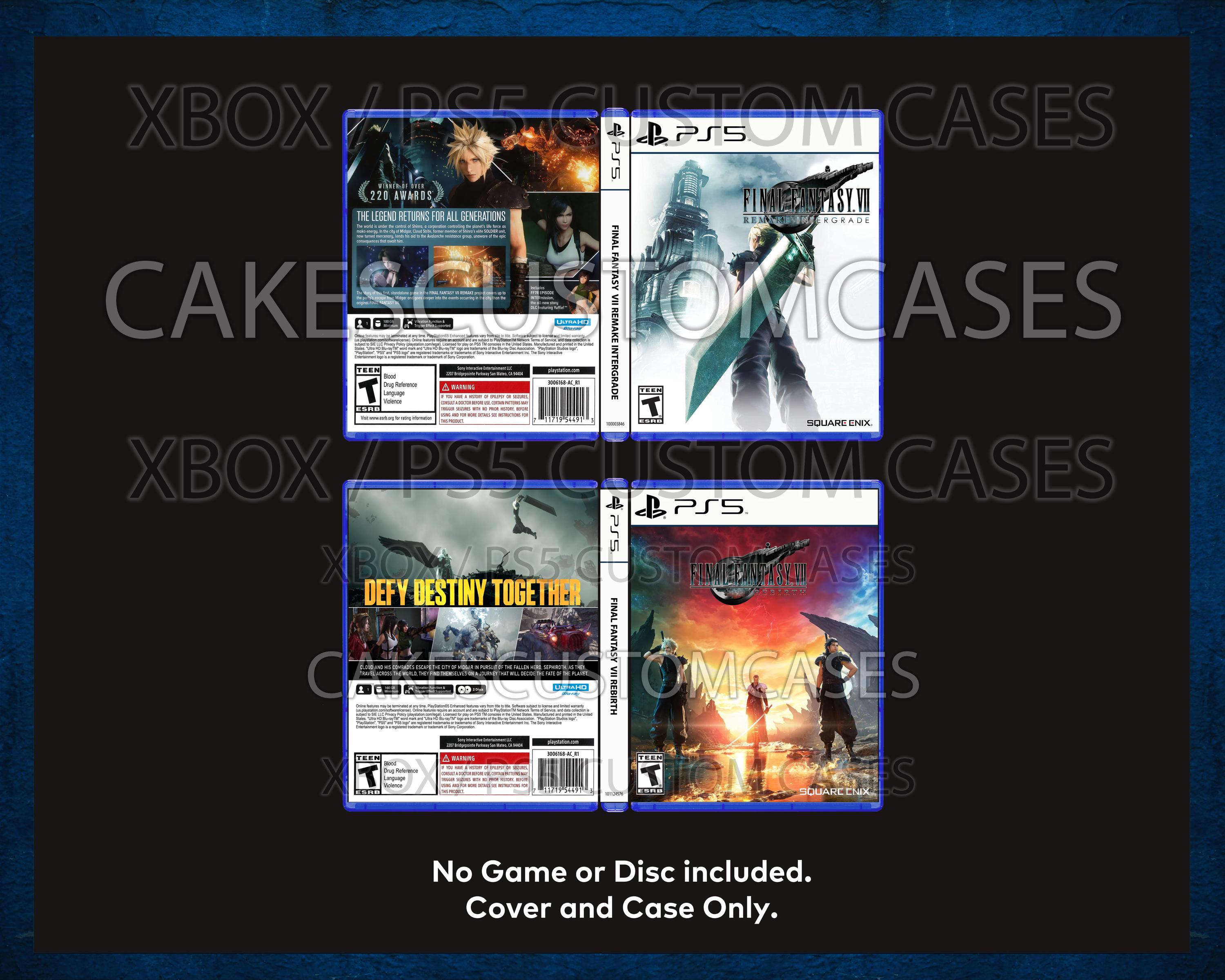 Custom Replacement Case Final Fantasy 7 Remake Intergraded