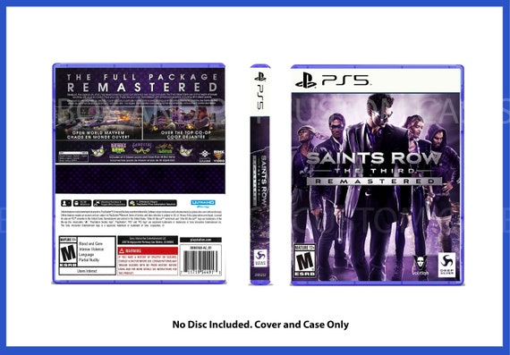 Custom Replacement Case Saints Row 3 Remastered NO DISC XBOX 