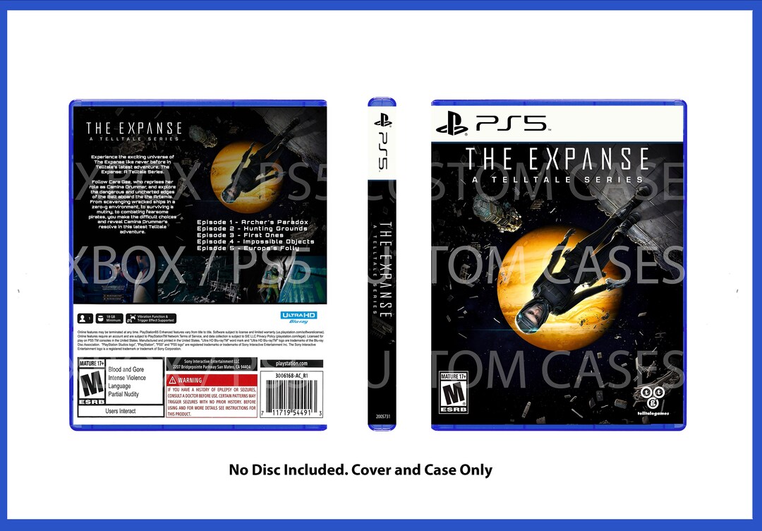 Custom Replacement Case the Expanse A Telltale Series NO DISC PS5 - Etsy
