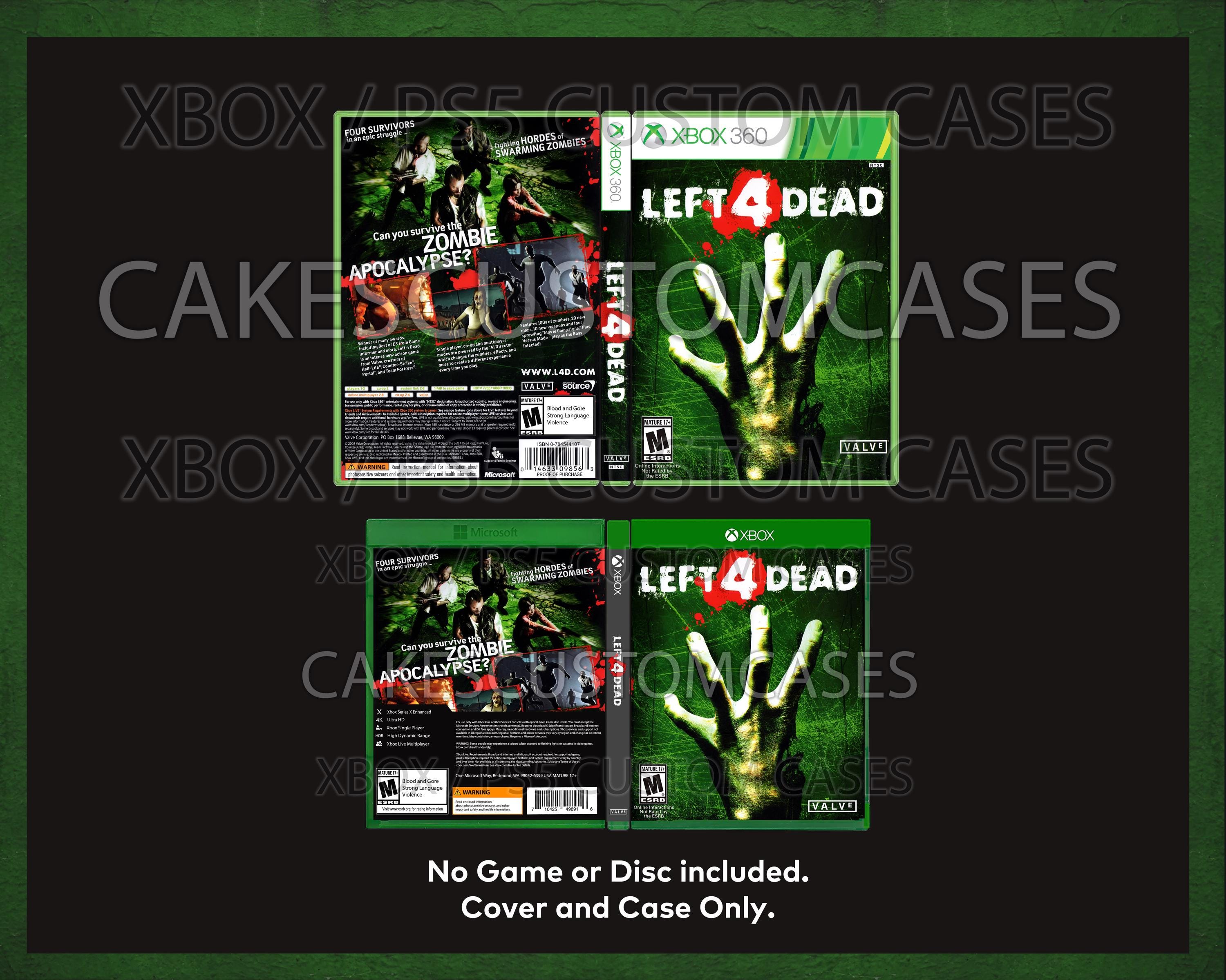 Cover Left For Dead Xbox L4d2 Left Dead Xbox One S Left Dead For