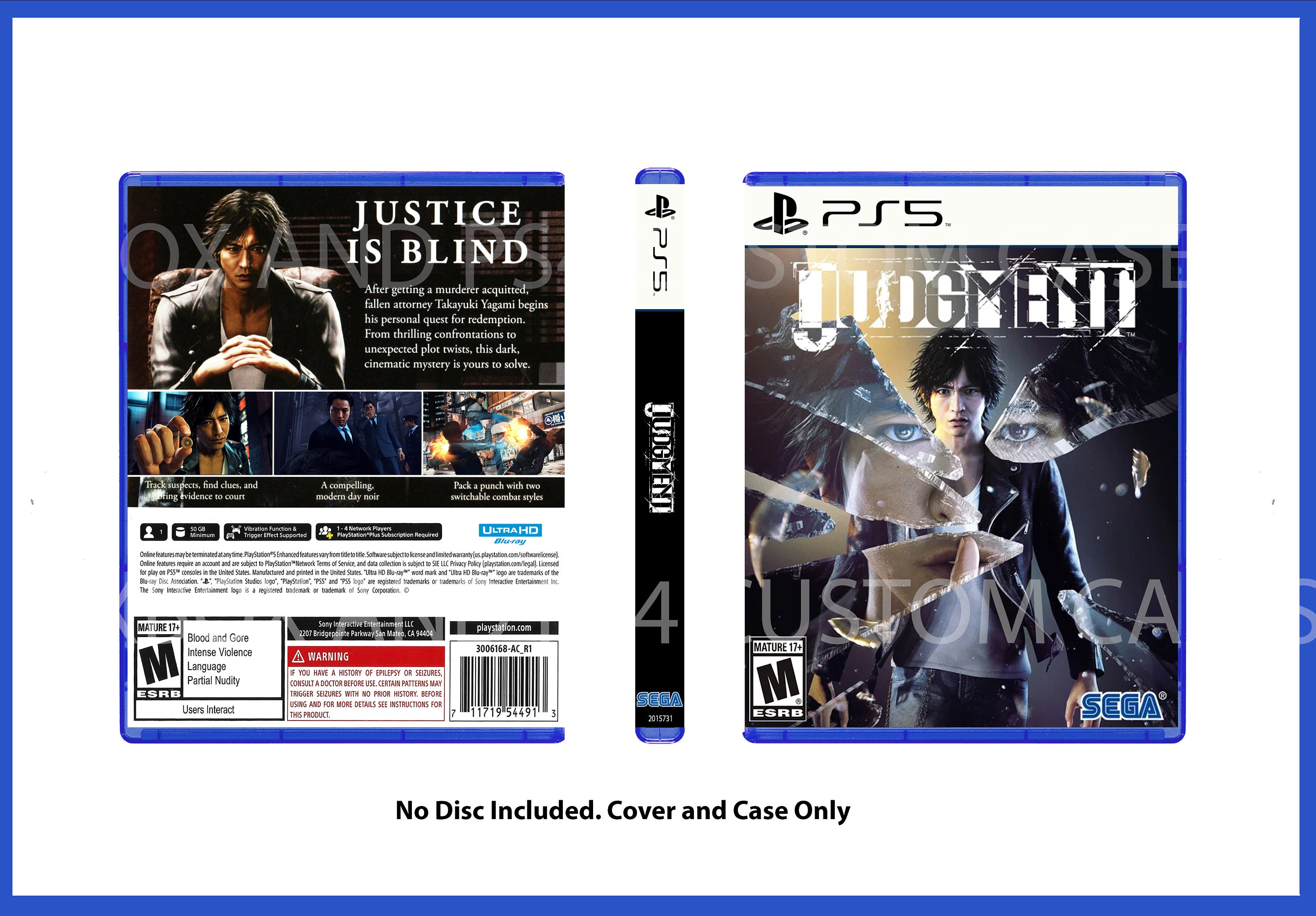 REPLACEMENT CASE ONLY) MADISON POSSESSED EDITION PS5 PLAYSTATION 5 (NO  GAME)