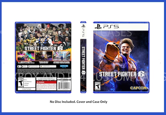 Custom Replacement Case Street Fighter 6 NO DISC PS5