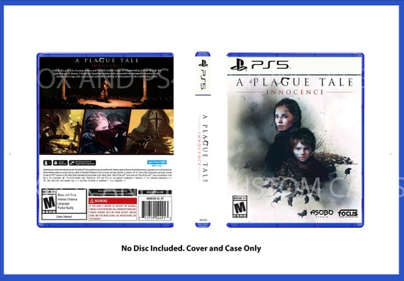 Custom Replacement Case Plague Tale Innocence NO DISC PS5 