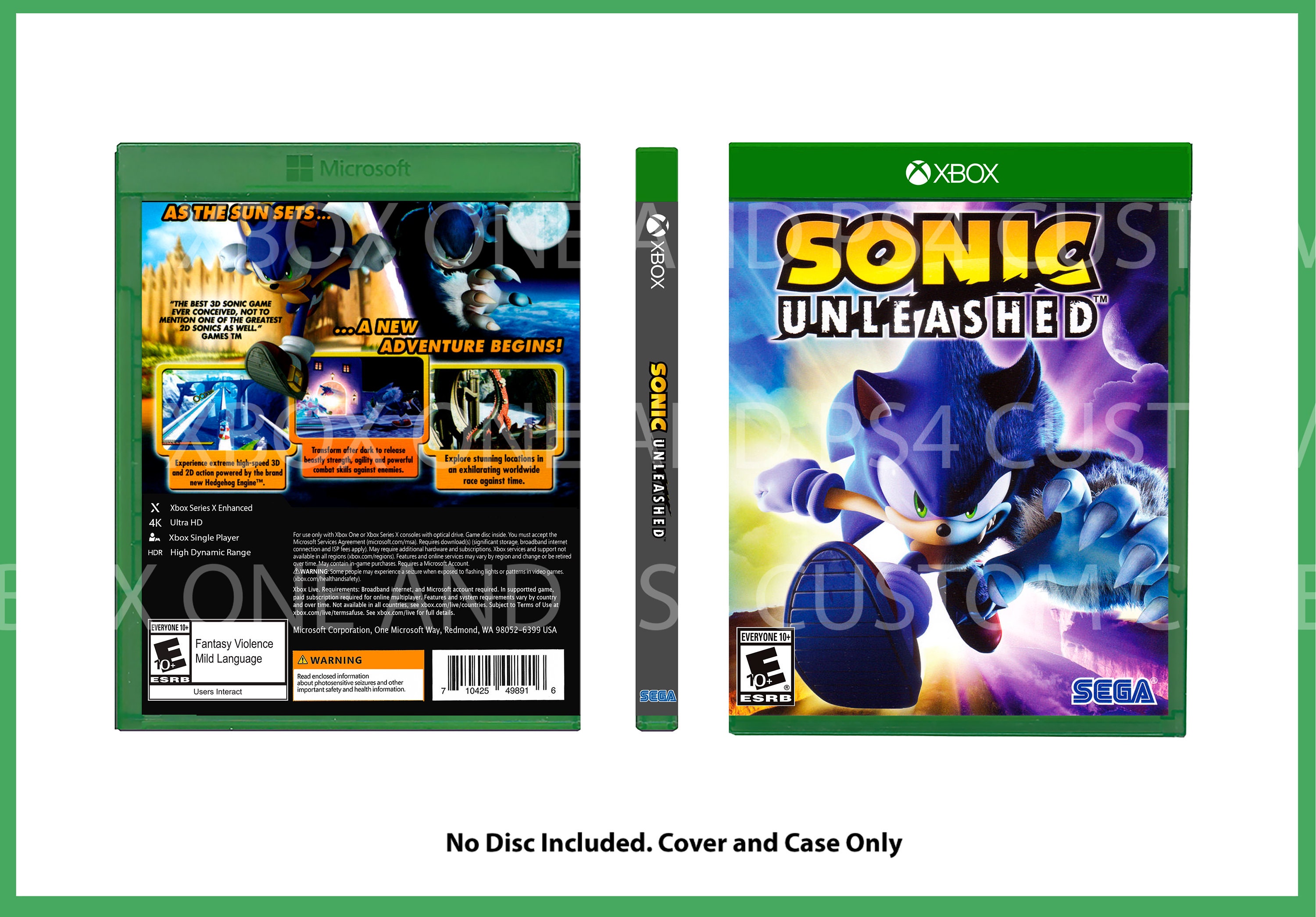 SONIC UNLEASHED Xbox 360 Video Game Review