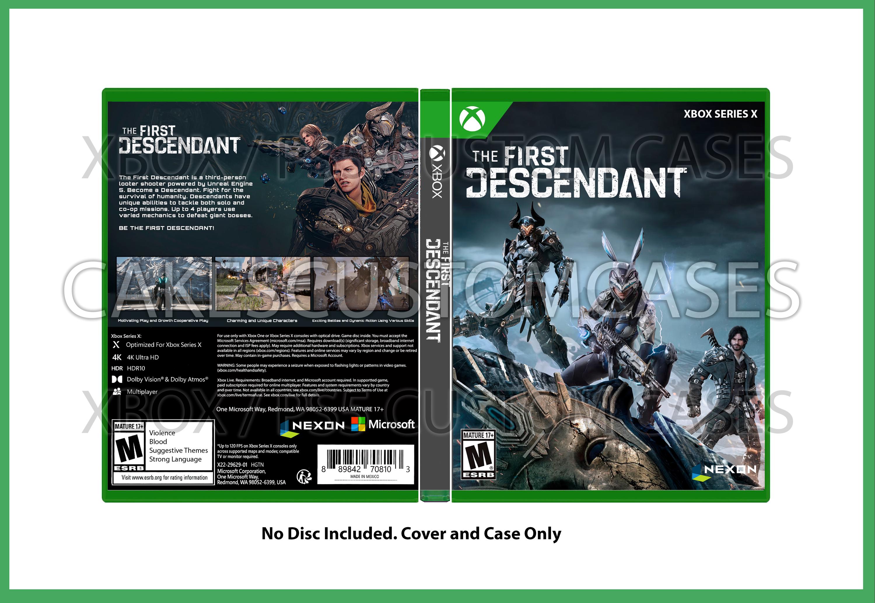 DESCENDANT CASE セット Custom Replacement Case the First Descendant - NO DISC - PS5 or