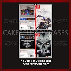Custom Replacement Case Darksiders Genesis Darksiders 2 - NO GAME - Switch