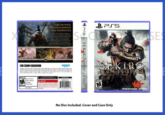 Custom Replacement Case Sekiro NO DISC PS5